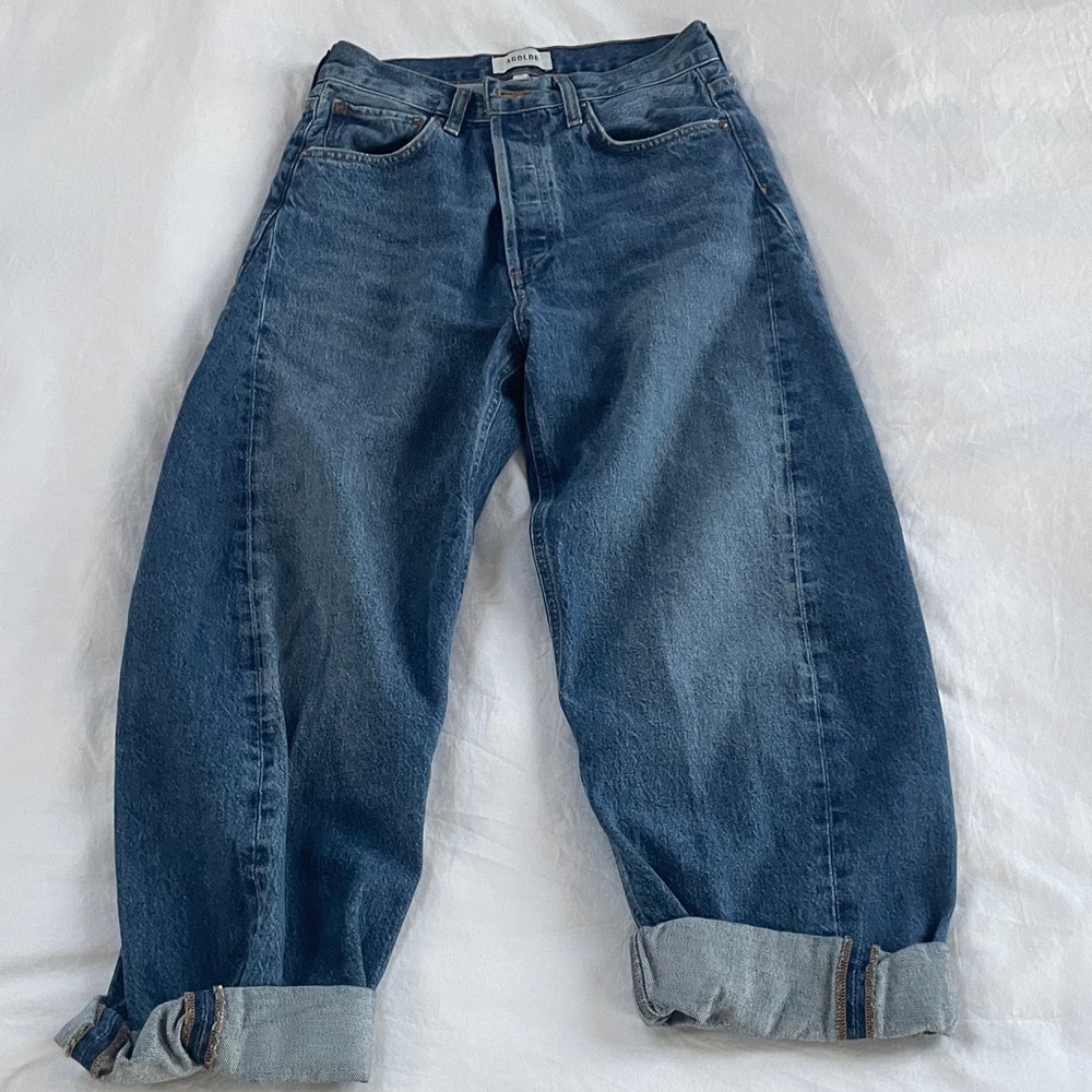 Agolde barrel leg denim